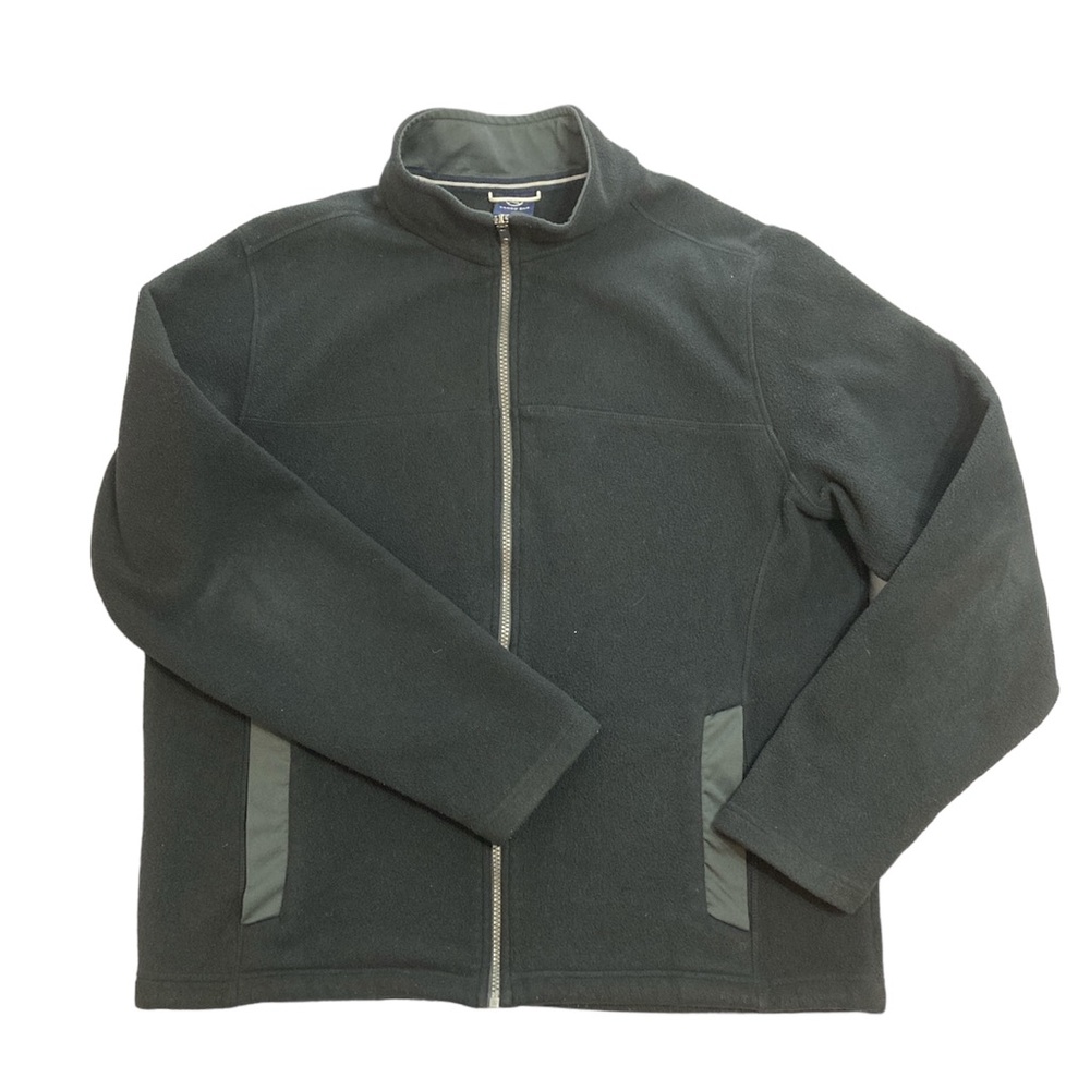 Land’s End Men’s Large Black Fleece Jacket